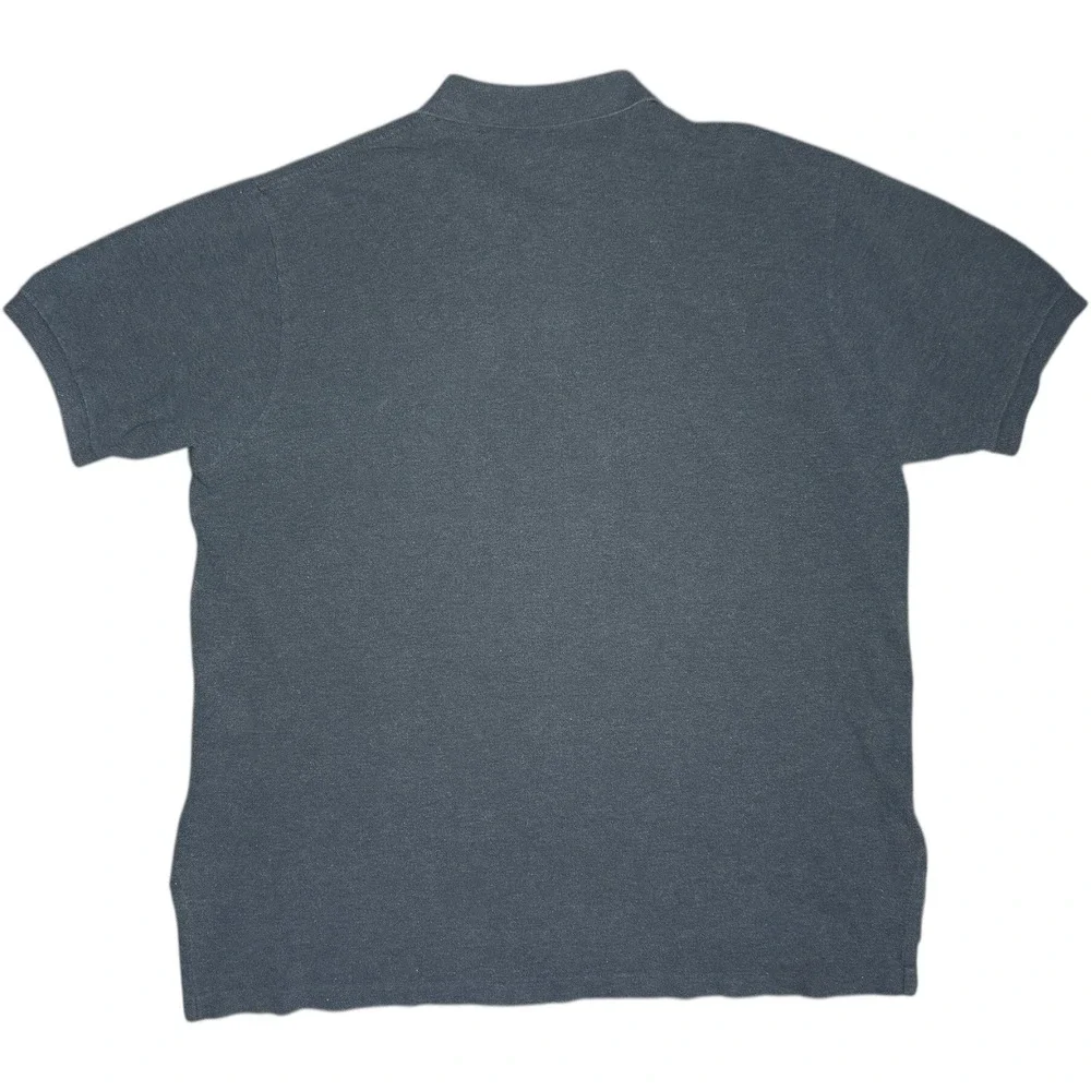 Polo Ralph Lauren Men's XXL Gray Short Sleeve Polo Shirt Purple Pony 100% Cotton